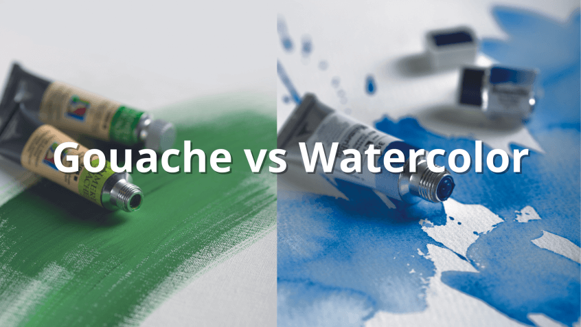 gouache vs watercolor
